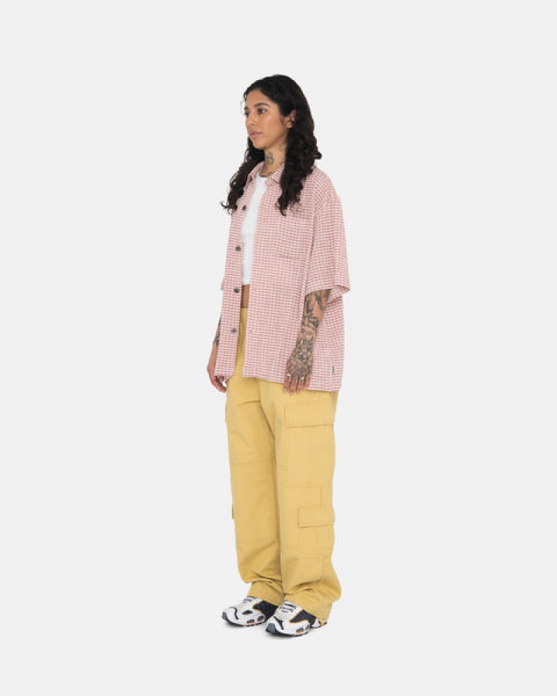 Calças Stussy Ripstop Surplus Cargo Feminino Amarelas Portugal | VSP-2871