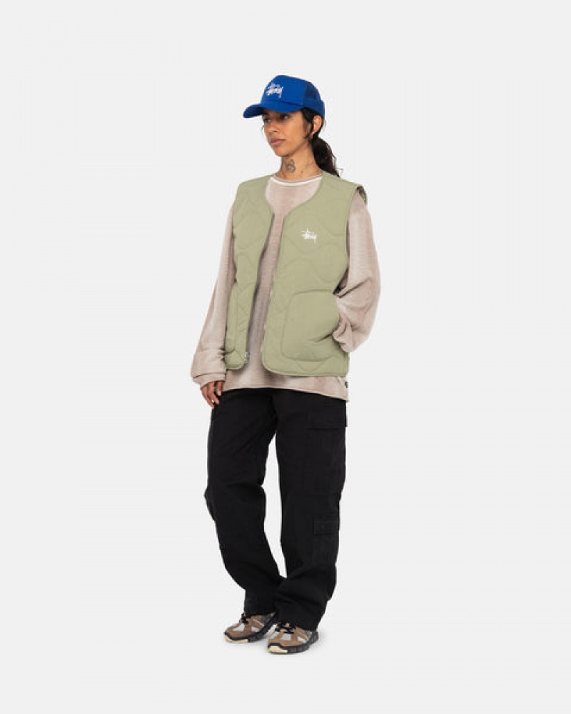 Calças Stussy Surplus Cargo Ripstop Feminino Pretas Portugal | ZPS-4349