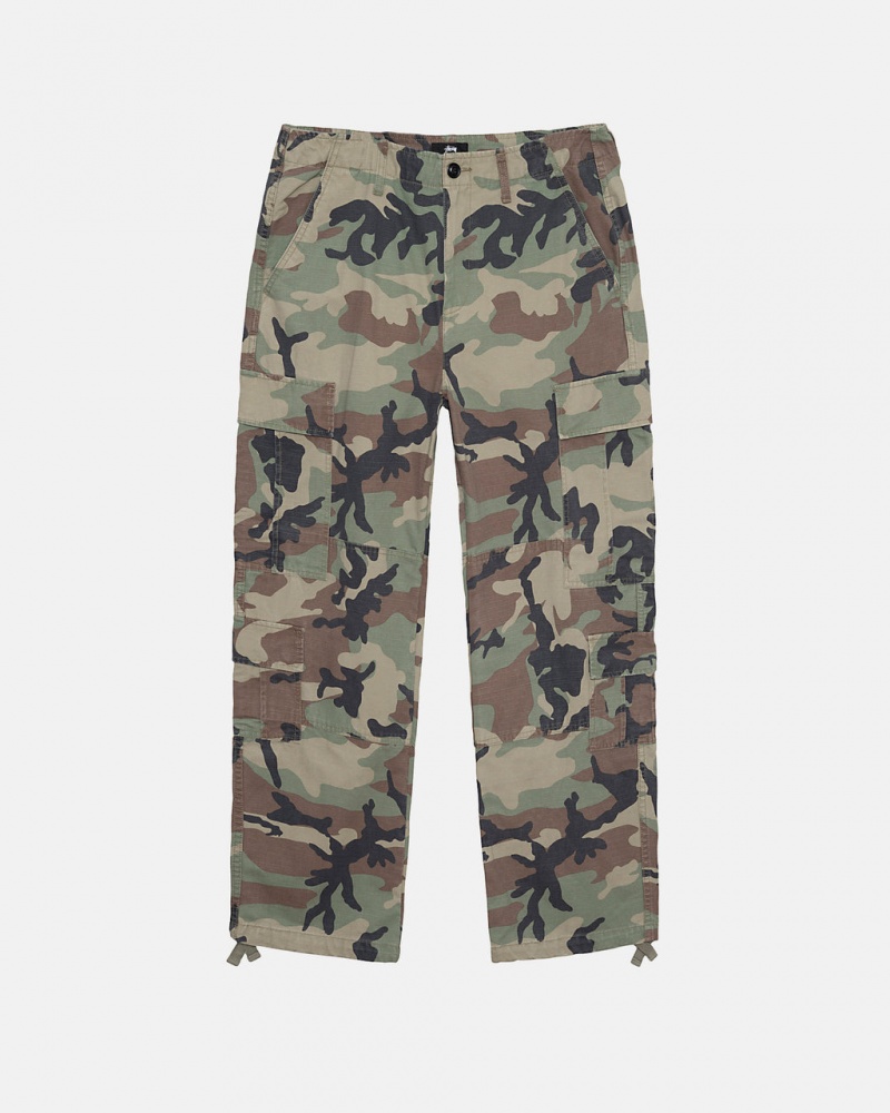 Calças Stussy Surplus Cargo Ripstop Feminino Camufladas Portugal | GIG-1302