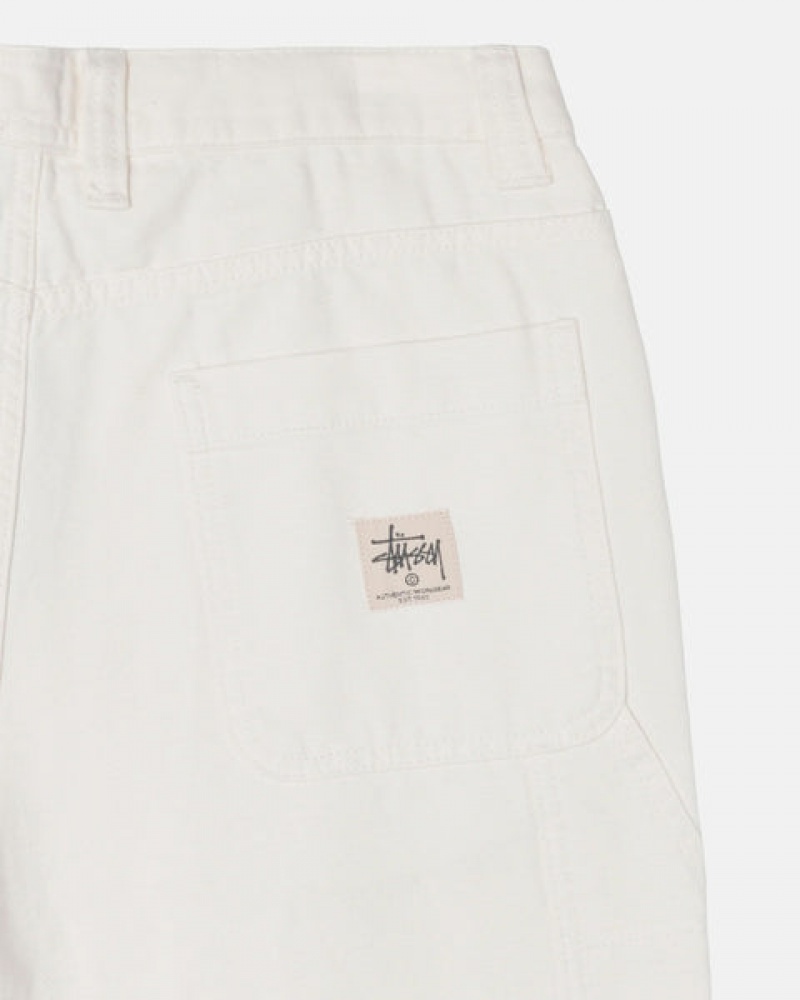 Calças Stussy Trabalho Pant Lona Feminino Bege Portugal | OPS-4657