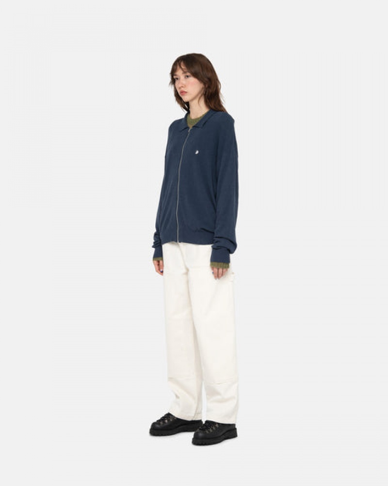 Calças Stussy Trabalho Pant Lona Feminino Bege Portugal | OPS-4657