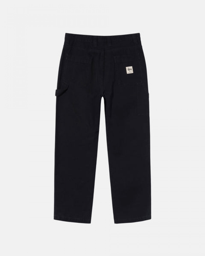 Calças Stussy Trabalho Pant Lona Feminino Pretas Portugal | VYD-9809