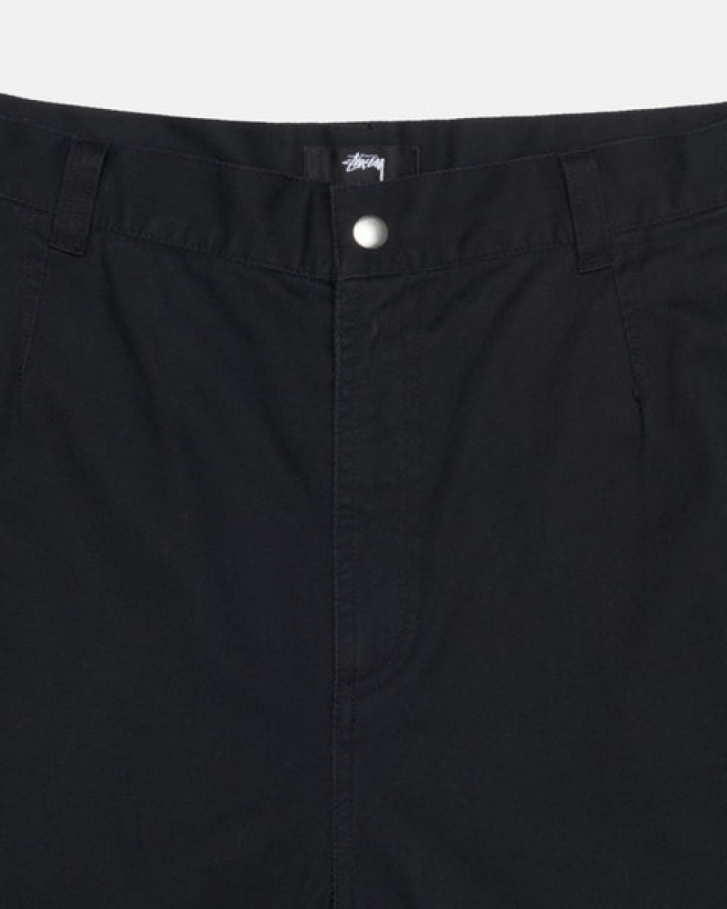 Calças Stussy Workgear Trouser Twill Feminino Pretas Portugal | FPL-4765