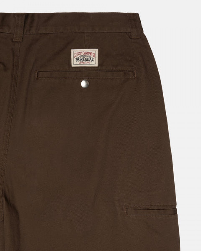 Calças Stussy Workgear Trouser Twill Feminino Marrom Portugal | AFA-1702