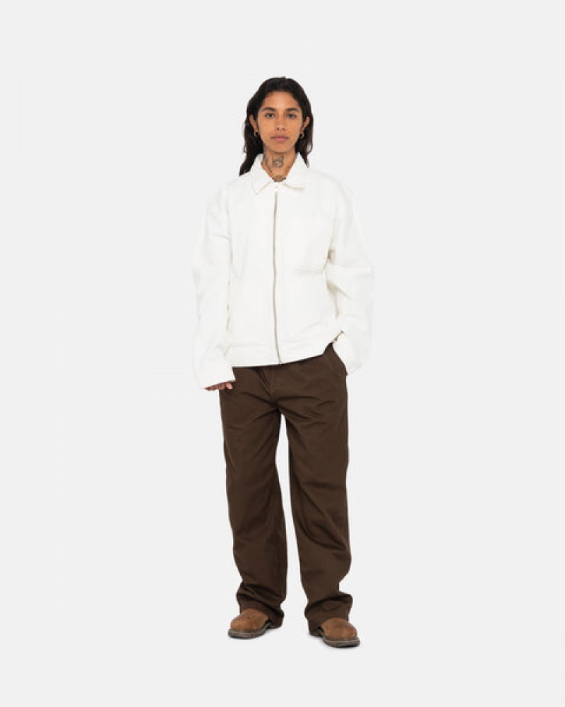 Calças Stussy Workgear Trouser Twill Feminino Marrom Portugal | AFA-1702