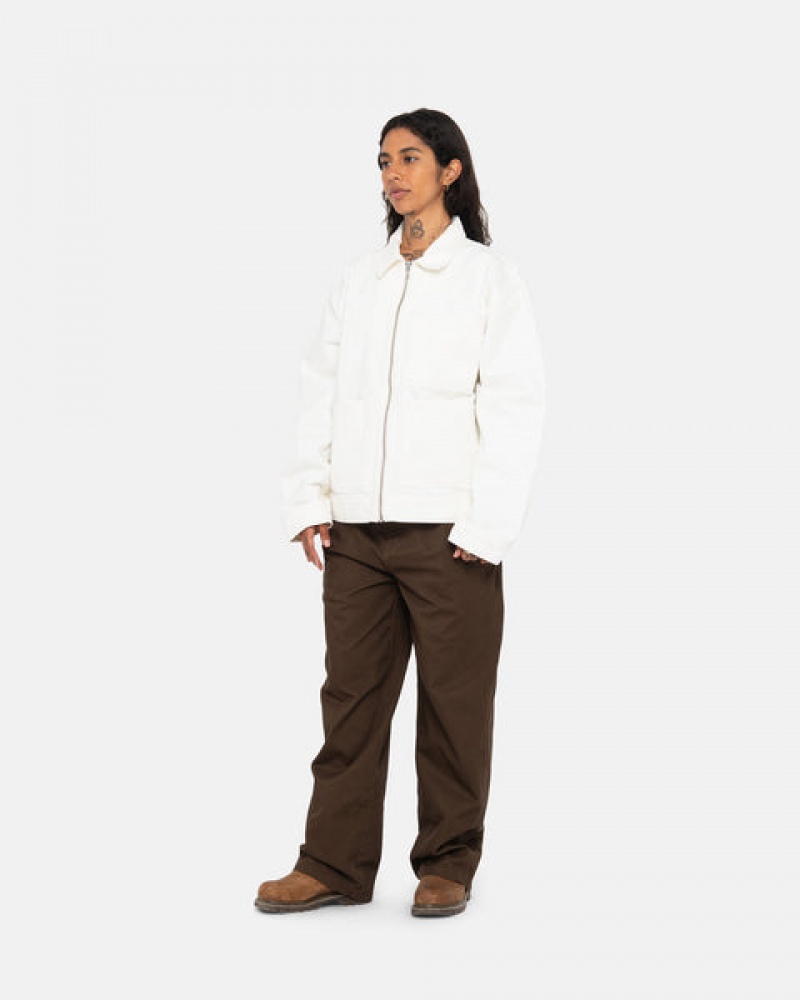 Calças Stussy Workgear Trouser Twill Feminino Marrom Portugal | AFA-1702