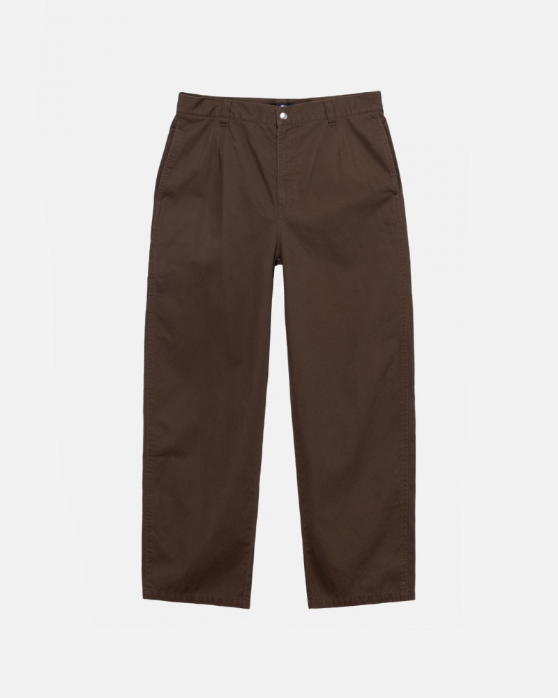 Calças Stussy Workgear Trouser Twill Feminino Marrom Portugal | AFA-1702