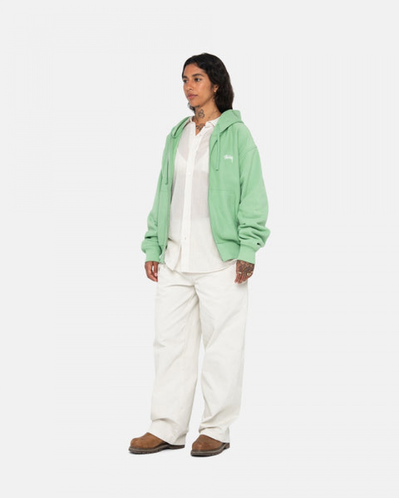 Calças Stussy Workgear Trouser Twill Feminino Branco Portugal | OXA-7635