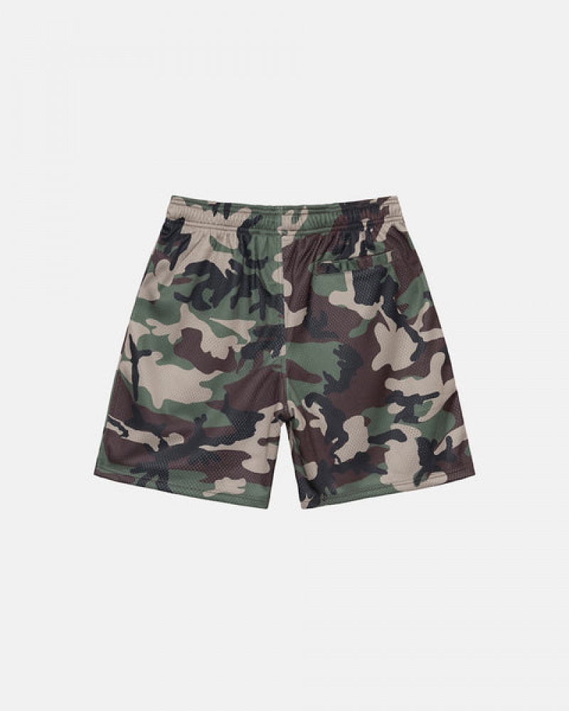 Calção Stussy 4X4 Mesh Curta Feminino Camufladas Portugal | RZD-7818