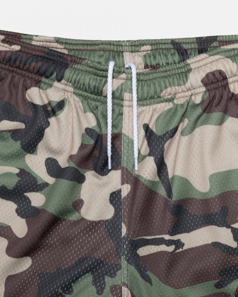 Calção Stussy 4X4 Mesh Curta Feminino Camufladas Portugal | RZD-7818