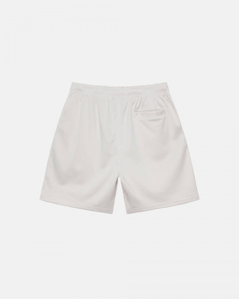 Calção Stussy 4X4 Mesh Curta Masculino Bege Portugal | KXU-0347