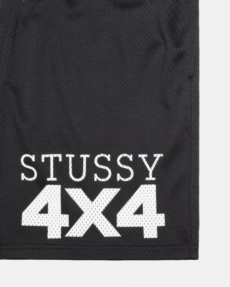 Calção Stussy 4X4 Mesh Curta Masculino Pretas Portugal | UXT-4543