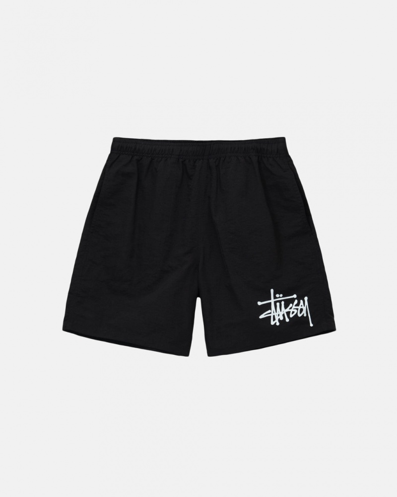 Calção Stussy Agua Curta Big Basic Feminino Pretas Portugal | RPC-5733