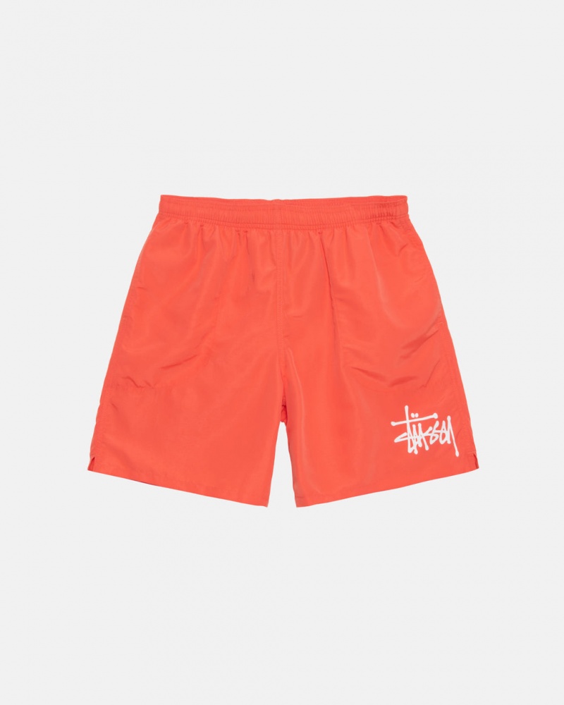 Calção Stussy Agua Curta Big Basic Feminino Coral Portugal | PJX-1719