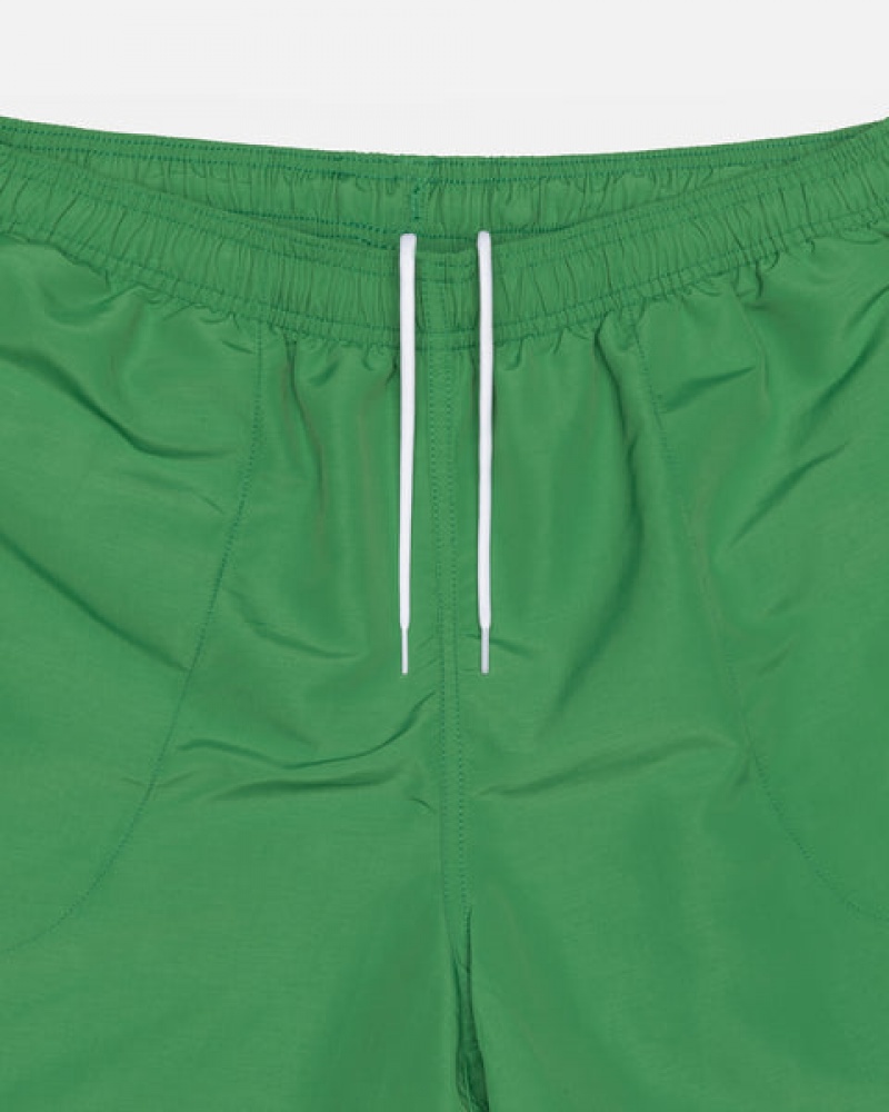 Calção Stussy Agua Curta Big Basic Feminino Verdes Portugal | JQR-8605