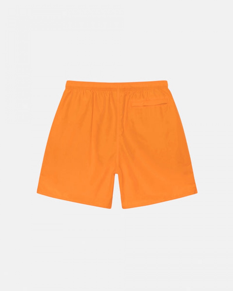 Calção Stussy Agua Curta Big Basic Feminino Laranja Portugal | FCI-2606