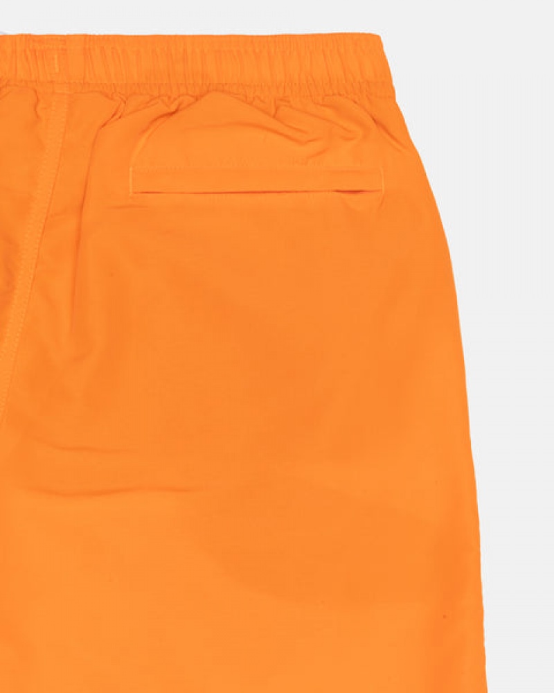 Calção Stussy Agua Curta Big Basic Feminino Laranja Portugal | FCI-2606