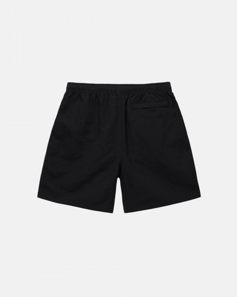 Calção Stussy Agua Curta Big Basic Masculino Pretas Portugal | JVG-0774