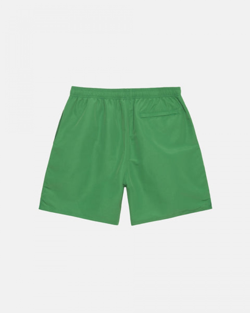 Calção Stussy Agua Curta Big Basic Masculino Verdes Portugal | VWA-7296