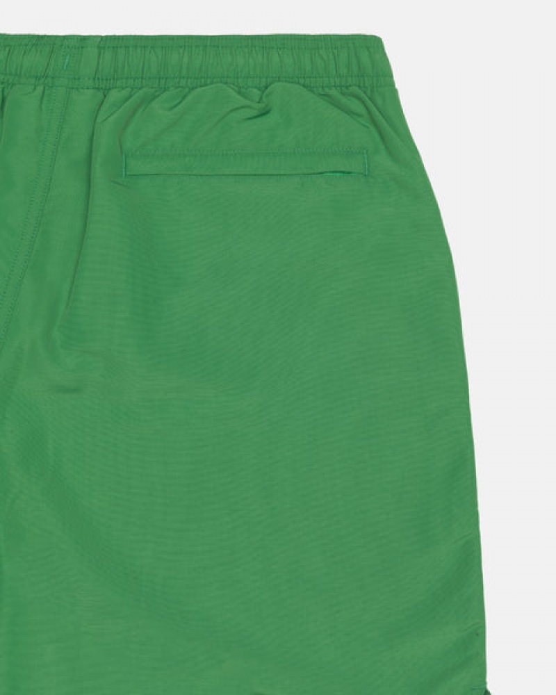 Calção Stussy Agua Curta Big Basic Masculino Verdes Portugal | VWA-7296