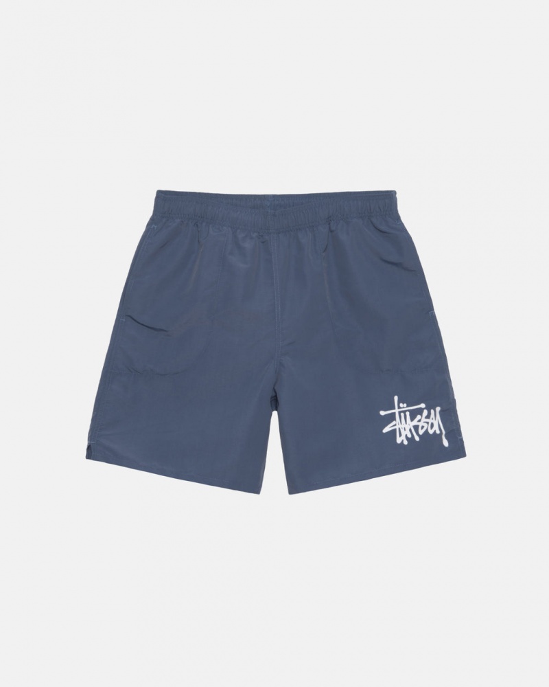 Calção Stussy Agua Curta Big Basic Masculino Azul Marinho Portugal | SAZ-7681