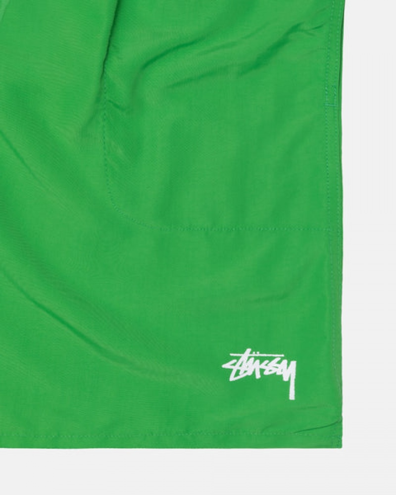 Calção Stussy Agua Curta Stock Feminino Verdes Portugal | NZC-3562