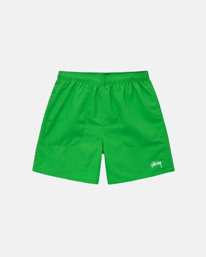 Calção Stussy Agua Curta Stock Feminino Verdes Portugal | NZC-3562