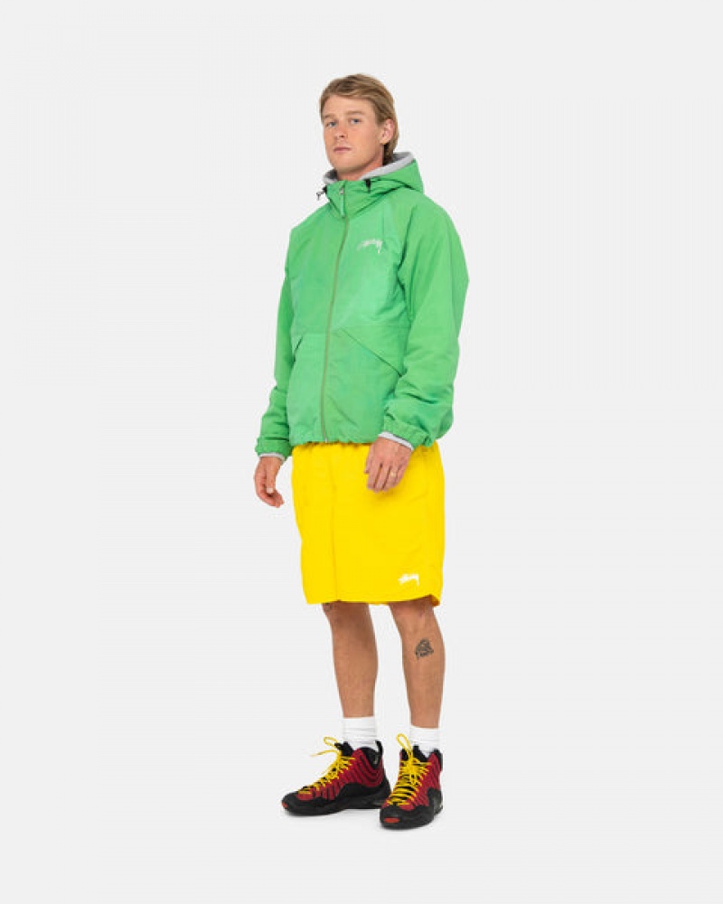 Calção Stussy Agua Curta Stock Masculino Amarelas Portugal | YWX-0608