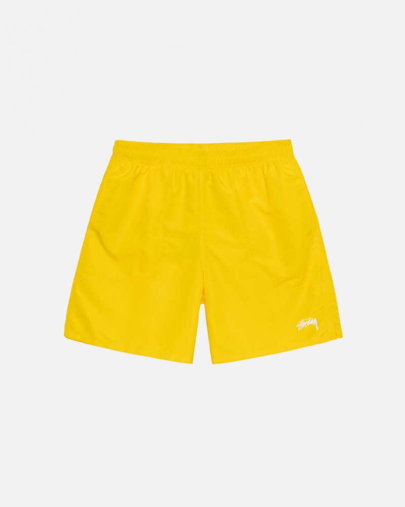 Calção Stussy Agua Curta Stock Masculino Amarelas Portugal | YWX-0608