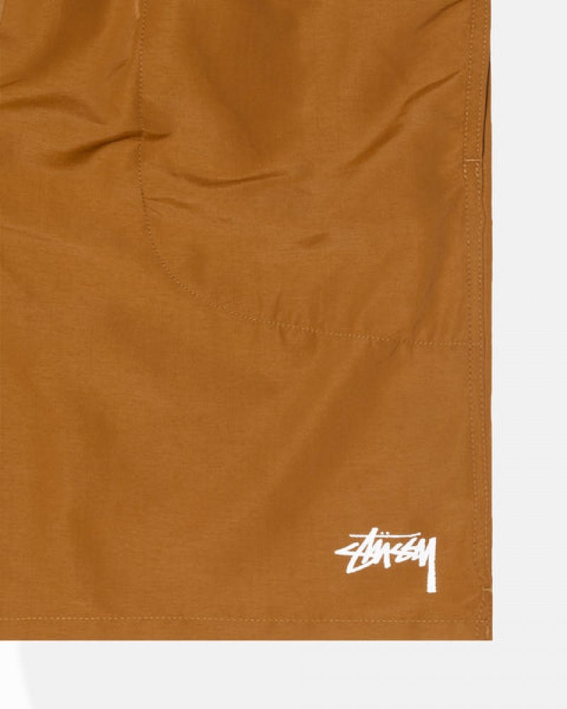 Calção Stussy Agua Curta Stock Masculino Marrom Portugal | YLS-0616