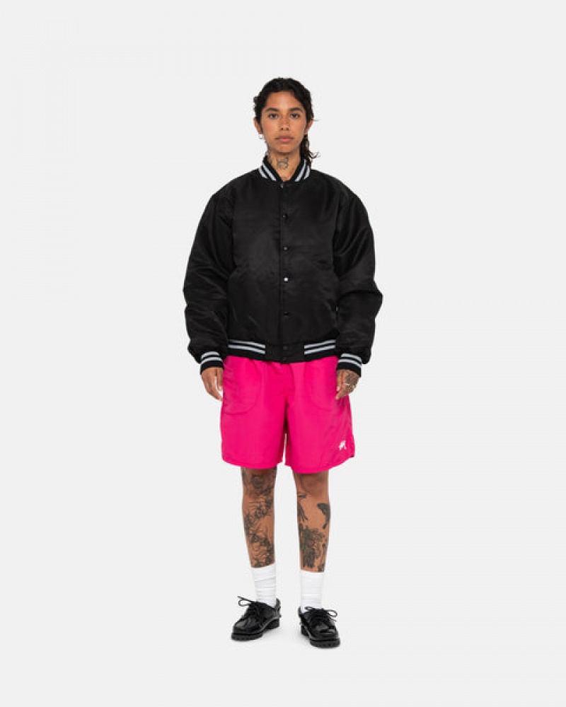 Calção Stussy Agua Curta Stock Masculino Rosa Portugal | QYW-0764