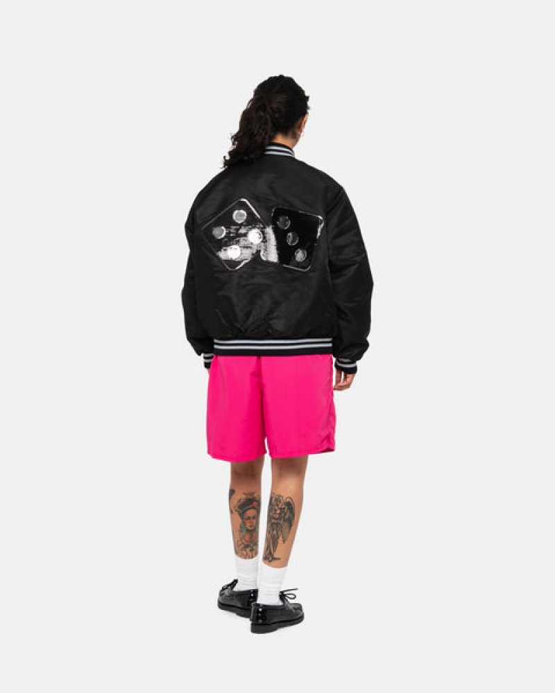 Calção Stussy Agua Curta Stock Masculino Rosa Portugal | QYW-0764