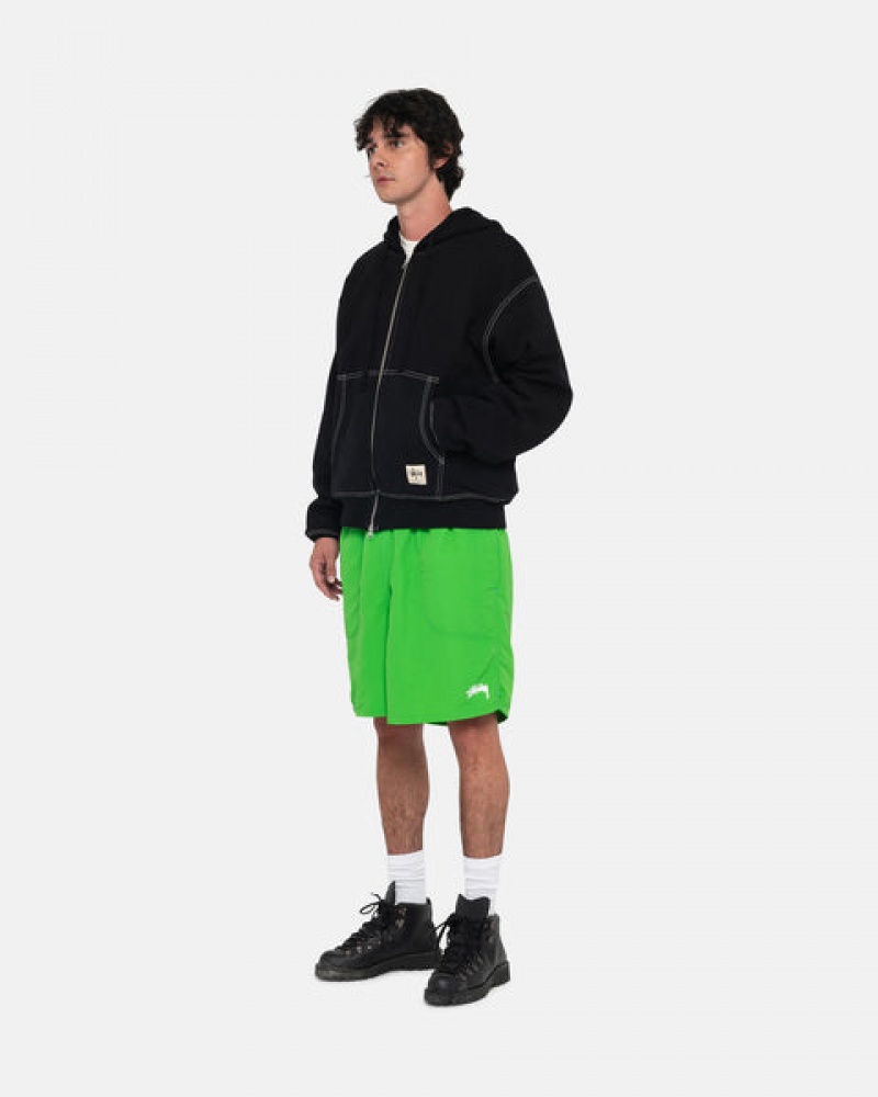 Calção Stussy Agua Curta Stock Masculino Verdes Portugal | GKM-2655