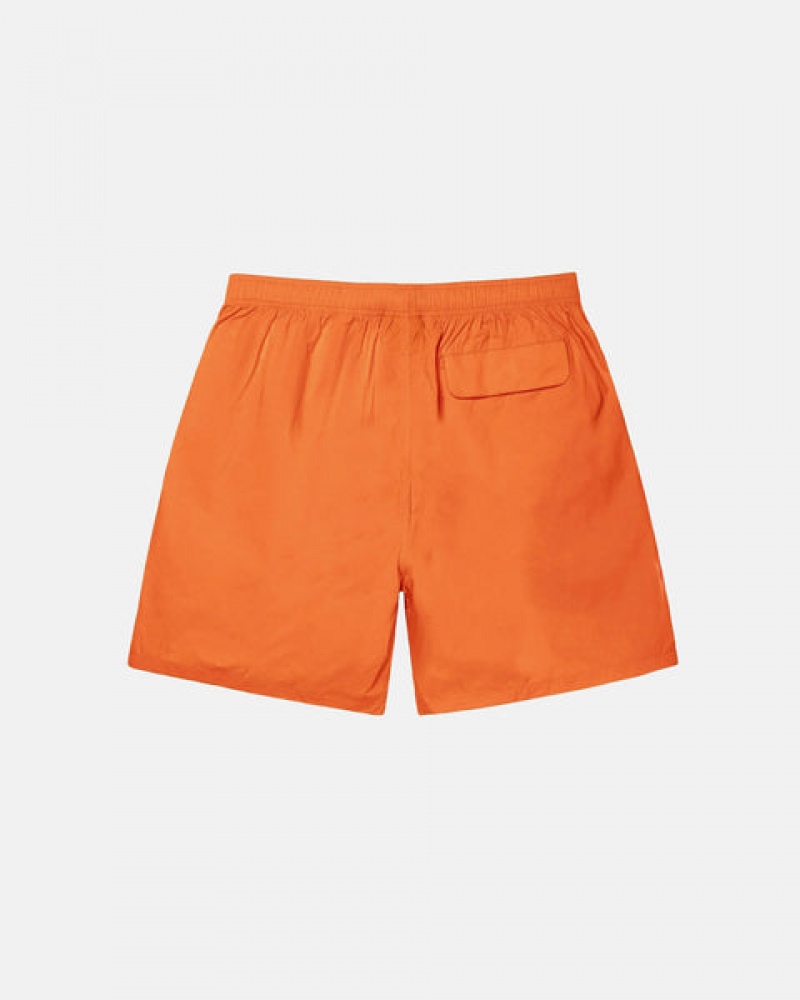 Calção Stussy Big Stock Nylon Curta Feminino Laranja Portugal | JDH-5002