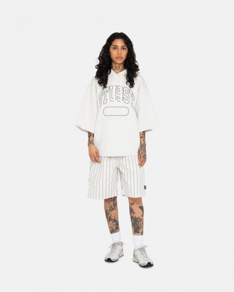 Calção Stussy Brushed Beach Curta Feminino Bege Portugal | HBH-6885