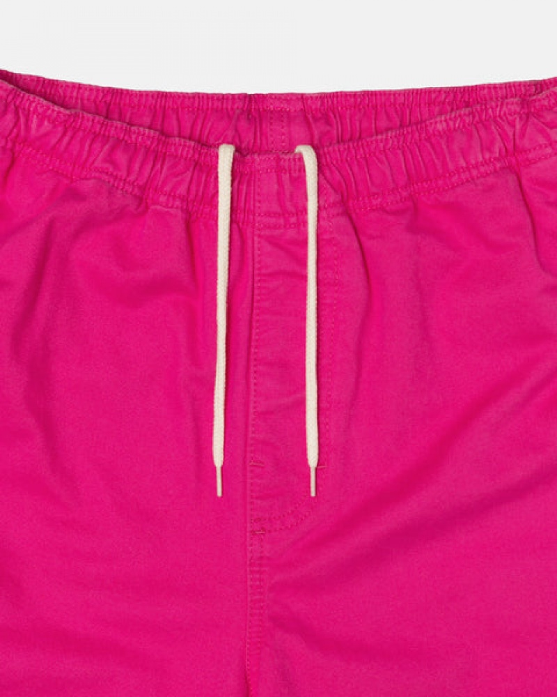 Calção Stussy Brushed Beach Curta Feminino Rosa Portugal | XYX-2656