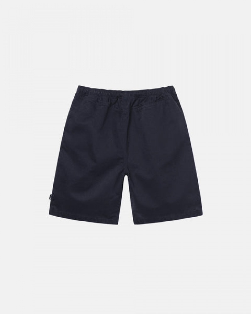 Calção Stussy Brushed Beach Curta Masculino Azul Marinho Portugal | UYR-6334