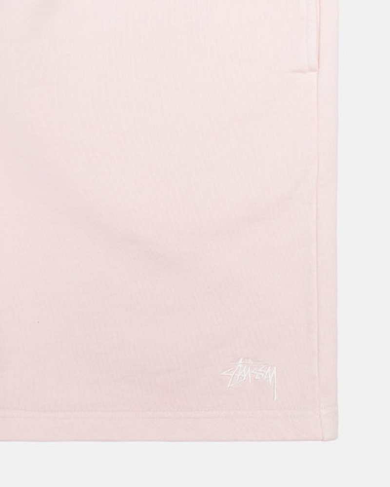 Calção Stussy Overdyed Stock Logo Curta Masculino Rosa Portugal | AGJ-9343