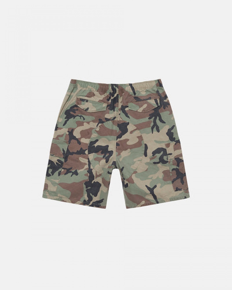 Calção Stussy Ripstop Cargo Beach Curta Feminino Camufladas Portugal | DOH-5347