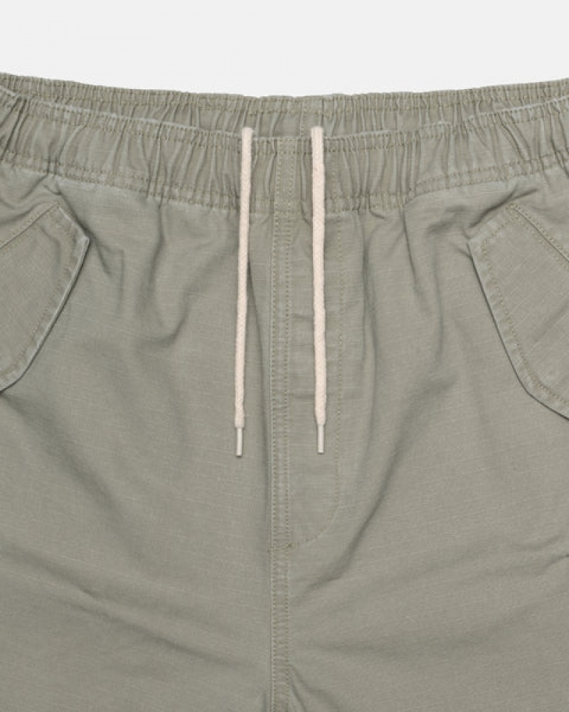 Calção Stussy Ripstop Cargo Beach Curta Feminino Verde Oliva Portugal | HPU-0425