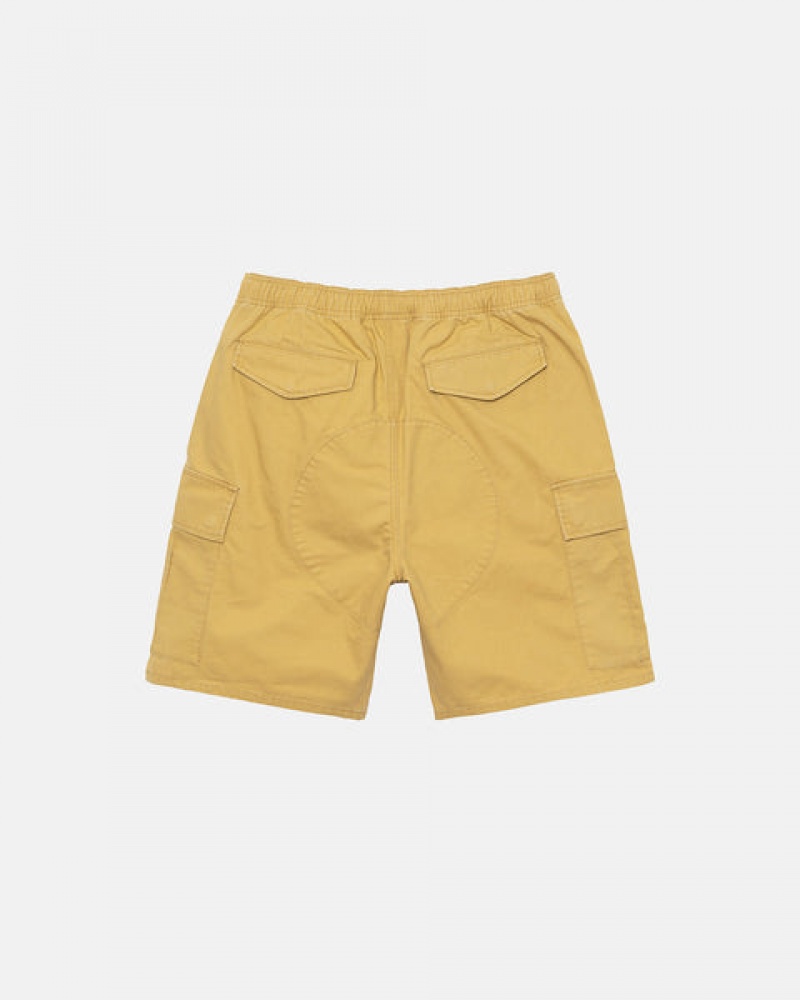 Calção Stussy Ripstop Cargo Beach Curta Masculino Amarelas Portugal | UOA-4421