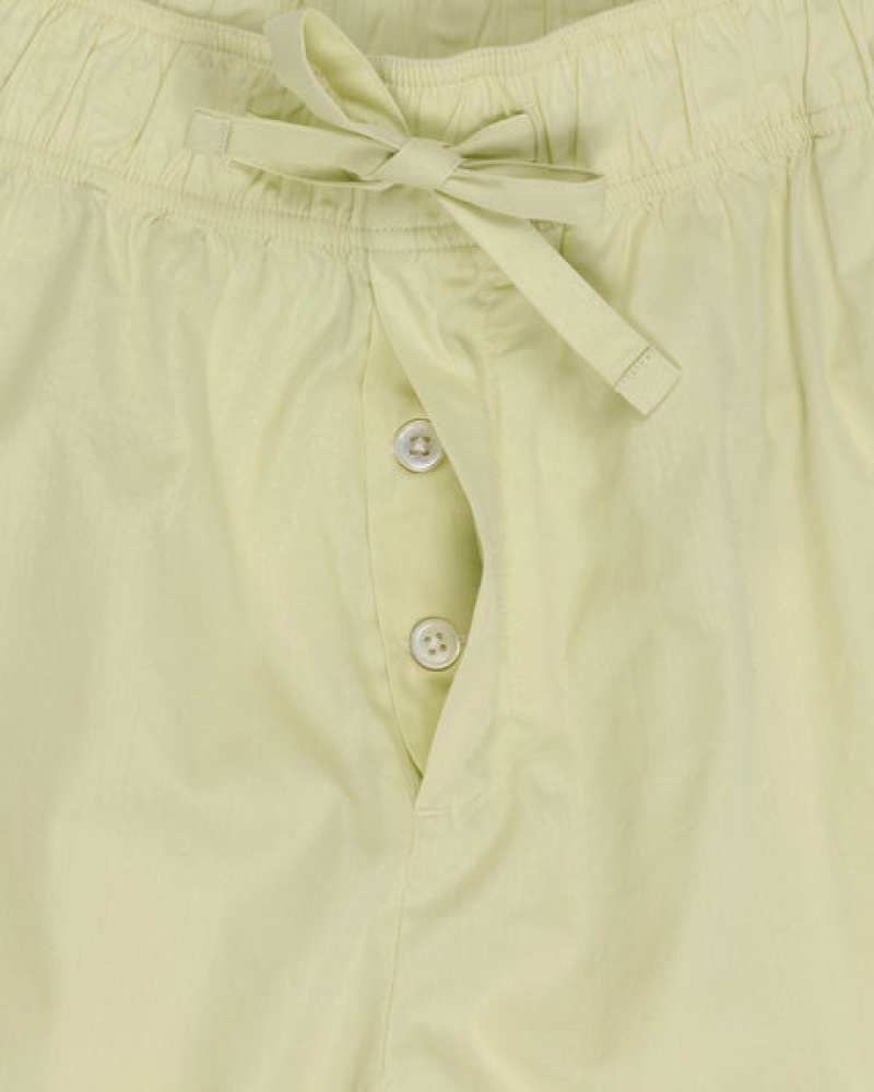 Calção Stussy Tekla Poplin Pyjama Shorts Feminino Luz Verdes Portugal | LGB-8163