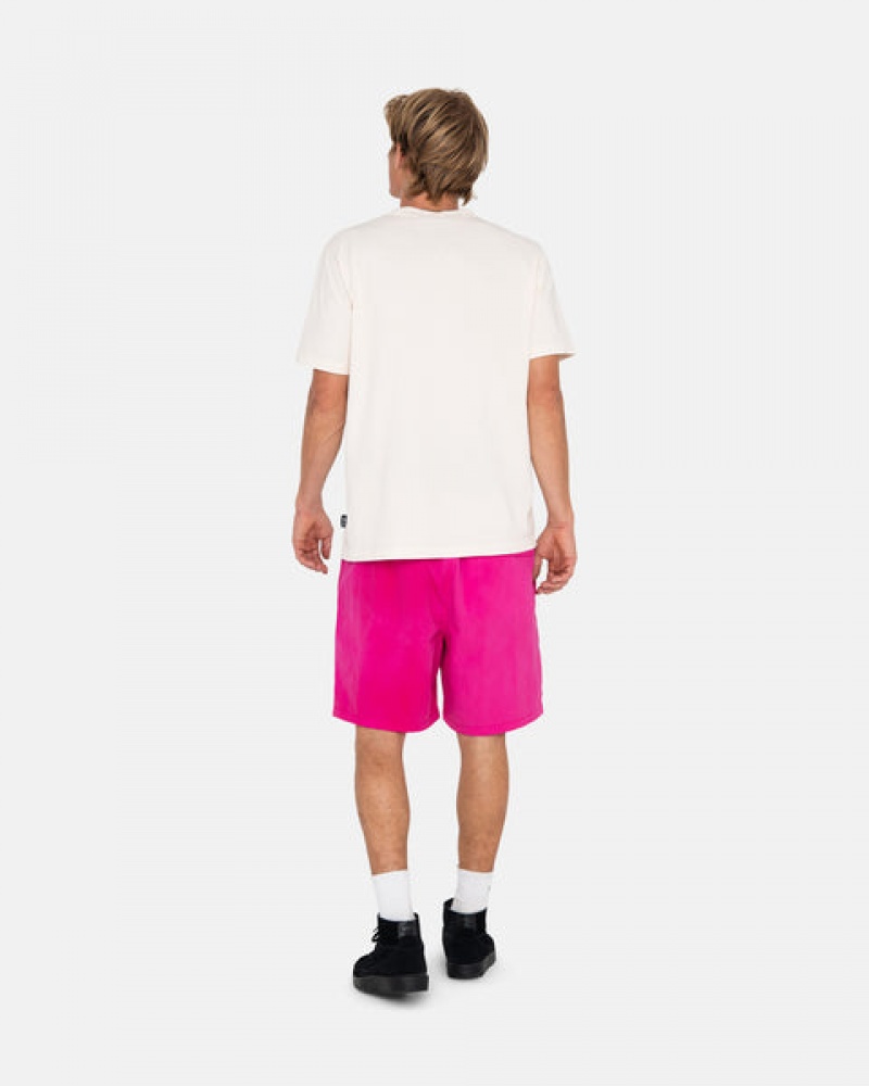 Calção Stussy Wave Dye Nylon Curta Feminino Fucsia Portugal | KOM-9000