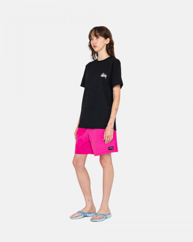 Calção Stussy Wave Dye Nylon Curta Feminino Fucsia Portugal | KOM-9000