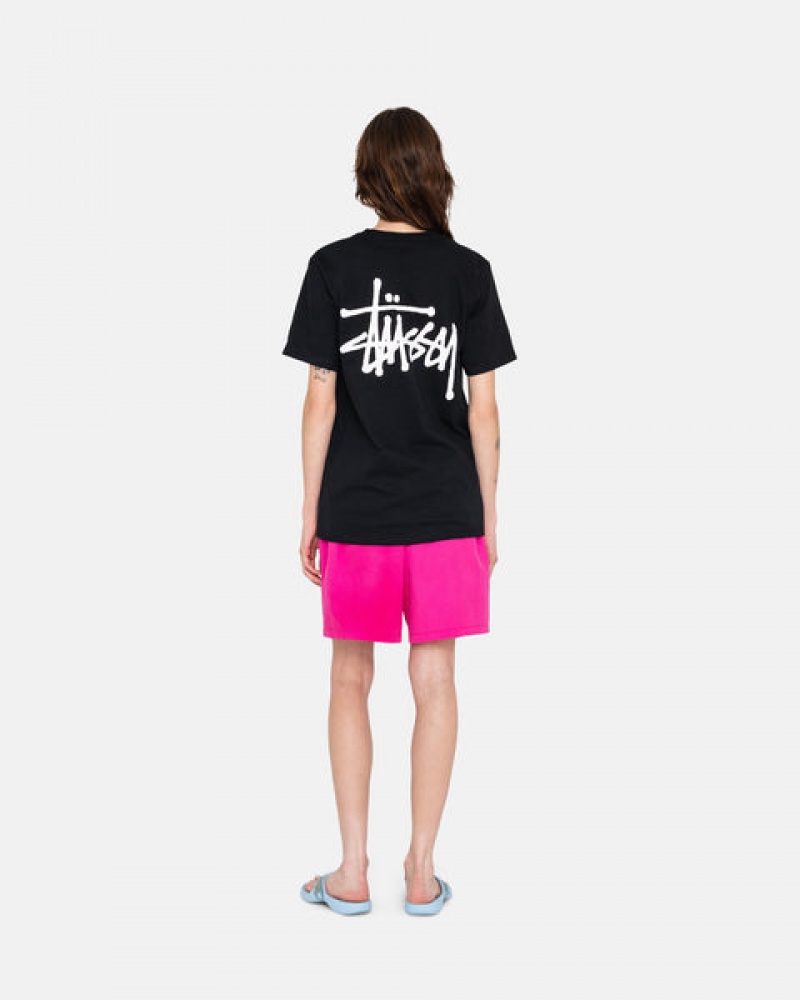 Calção Stussy Wave Dye Nylon Curta Feminino Fucsia Portugal | KOM-9000