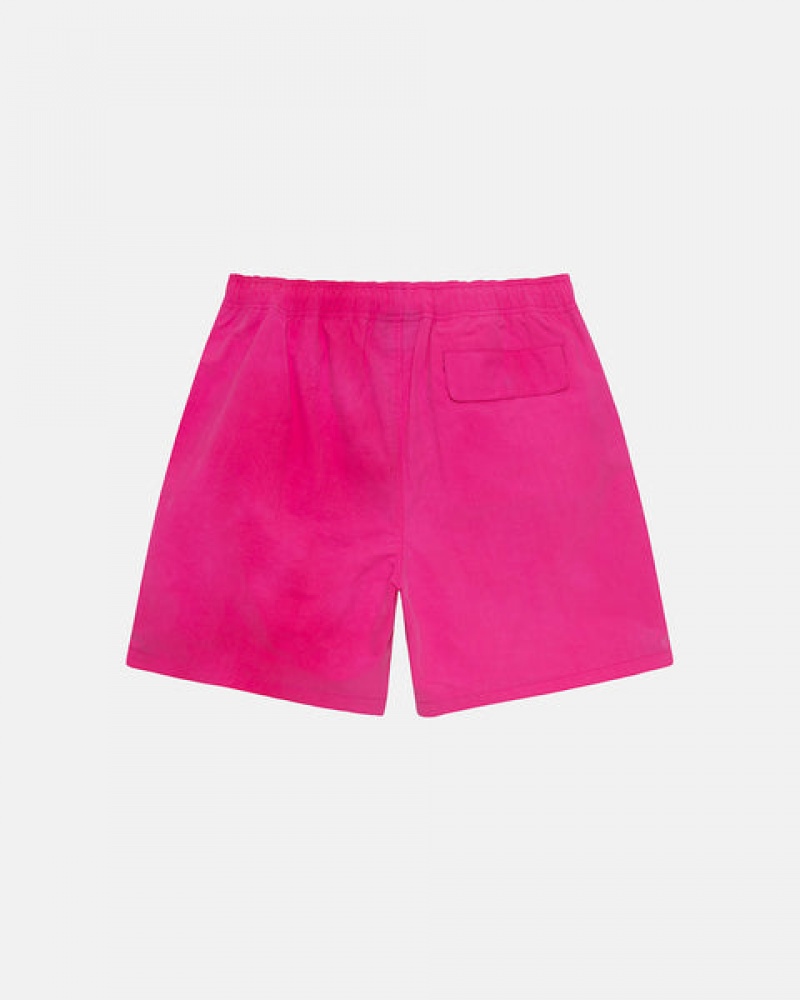 Calção Stussy Wave Dye Nylon Curta Feminino Fucsia Portugal | KOM-9000