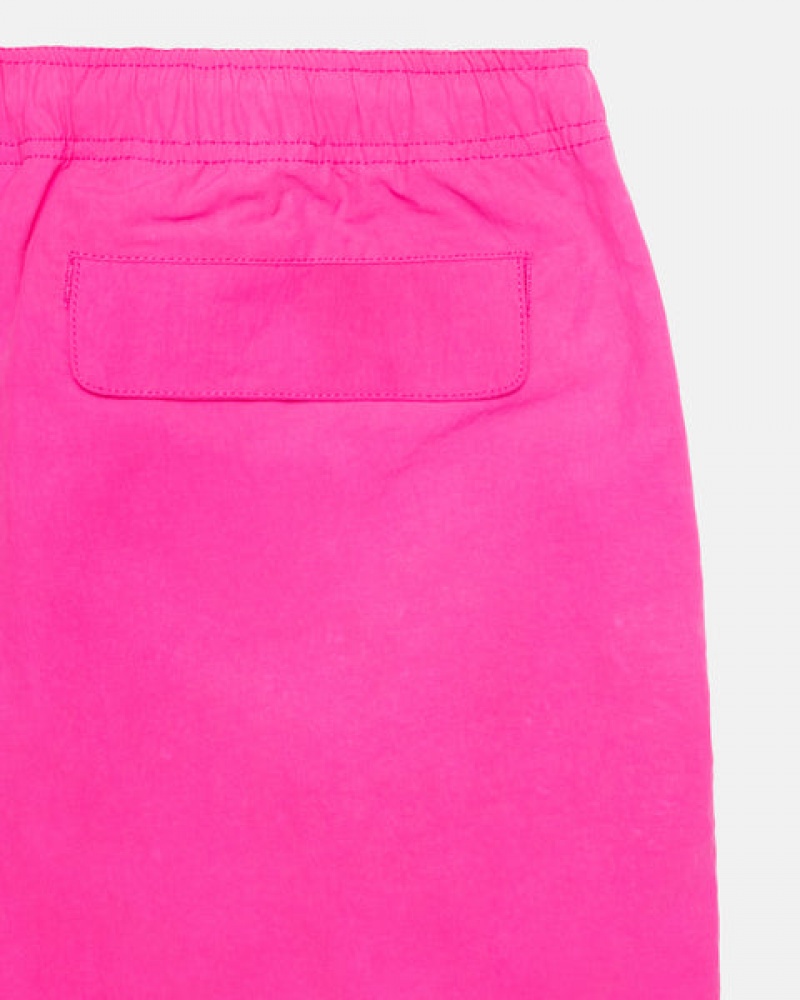 Calção Stussy Wave Dye Nylon Curta Feminino Fucsia Portugal | KOM-9000