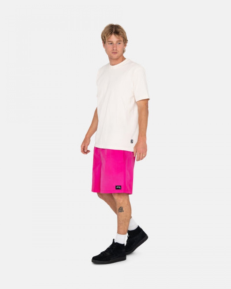 Calção Stussy Wave Dye Nylon Curta Feminino Fucsia Portugal | KOM-9000