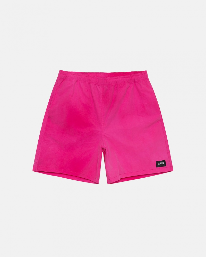 Calção Stussy Wave Dye Nylon Curta Feminino Fucsia Portugal | KOM-9000