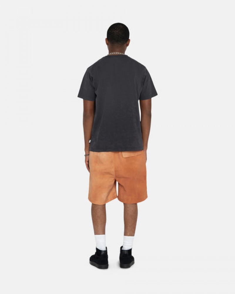 Calção Stussy Wave Dye Nylon Curta Masculino Laranja Portugal | LDD-7596